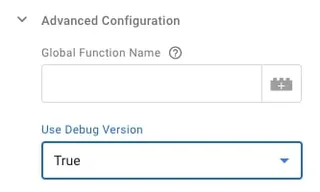 Settings in Google Analytics with activated debugging