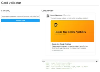 Twitter Card validator